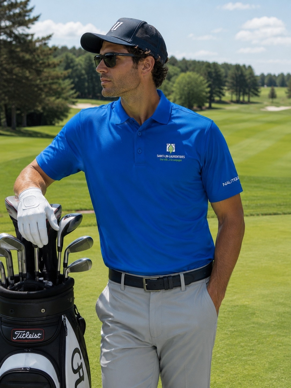 NWT Performance Golf Men's Polo Shirt XL – Moisture Wicking – Cobalt Blue